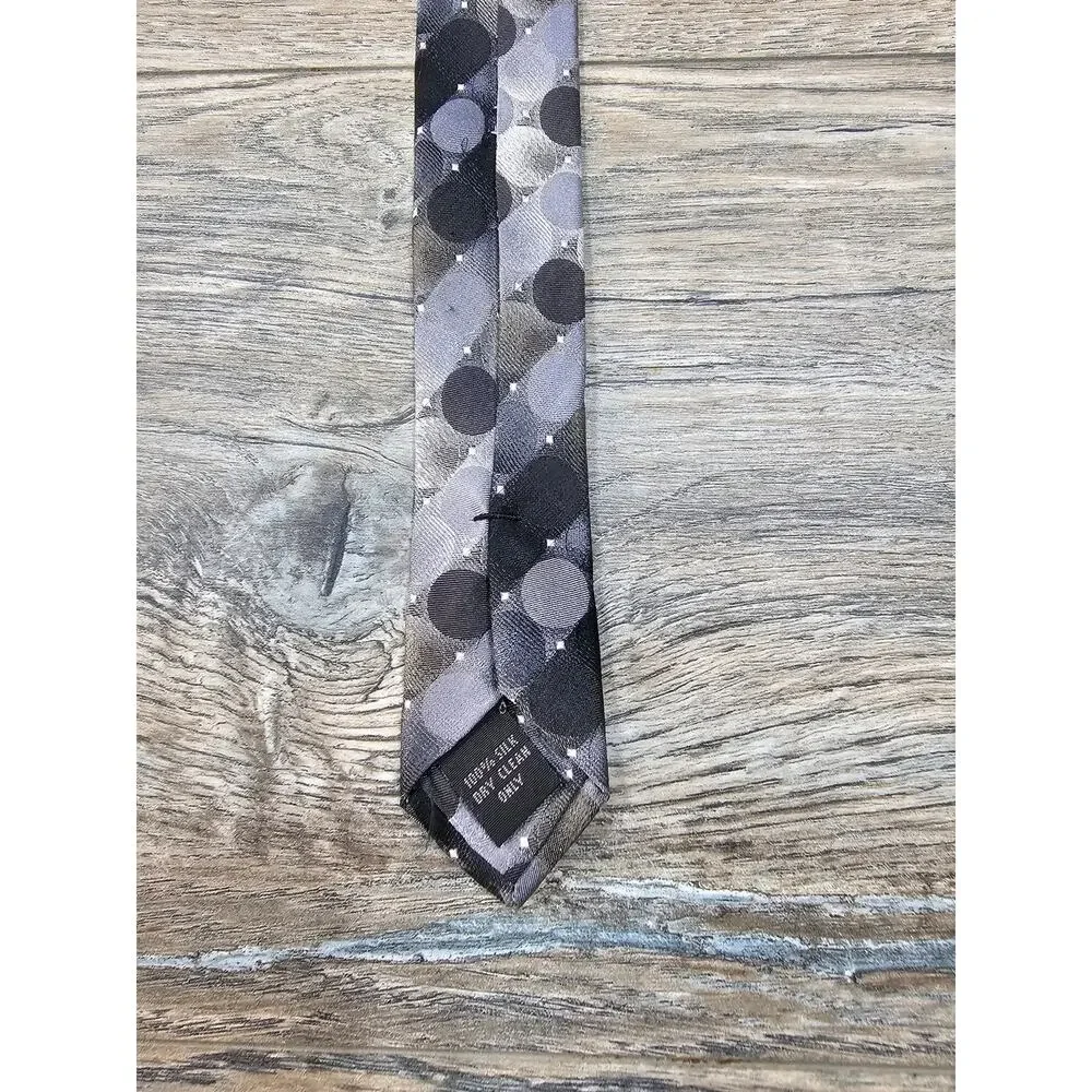 Pronto Uomo Silk Tie Gray Men Necktie